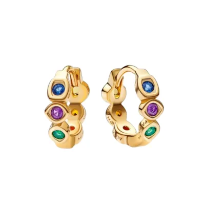 262567C01 PANDORA Triple Stone Heart Stud minđuše