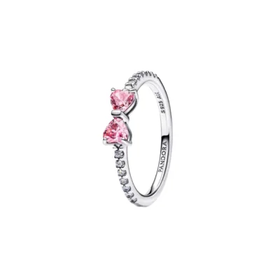 193510C01-52 PANDORA Sparkling Pink Bow prsten