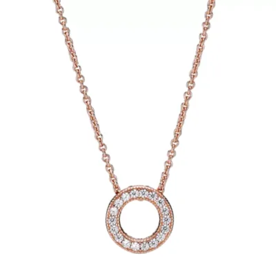 PANDORA 387436C01-45 Signature Rose ženska ogrlica
